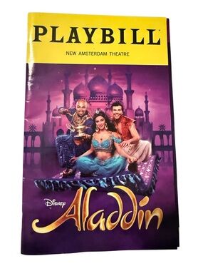 Broadway NYC Playbill Disney Aladdin the Musical - March 2026